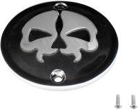 Drag Specialties - Drag Specialties Split Skull Points Cover - Black - 0940-1617 - Image 2