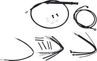 Burly Brand - Burly Brand Handlebar Cable/Line Install Kits - Black - B30-1246 - Image 1