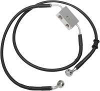 Drag Specialties - Drag Specialties Extended Length Stainless Steel Front Brake Line Kit - +8in. - Black Vinyl - 1741-5309 - Image 2