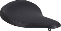 Drag Specialties - Drag Specialties Large Spring Solo Seat - Black Solar-Reflective Leather, Smooth with Carpeted Bottom - 0806-0052 - Image 1