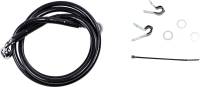 Drag Specialties - Drag Specialties Standard Length Front Stainless Steel Brake Line Kit - Black Vinyl - 640210-BLK - Image 1