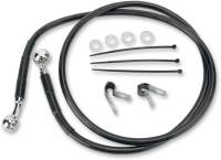 Drag Specialties - Drag Specialties Standard Length Front Stainless Steel Brake Line Kit - Black Vinyl - 640210-BLK - Image 2