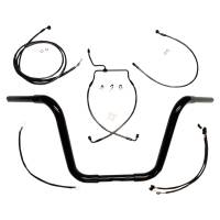 Magnum - Magnum 14in. Bagger Bar Kit for 1 1/4in. Caliber Handlebar Installation Kit - Black - 48884-214 - Image 1