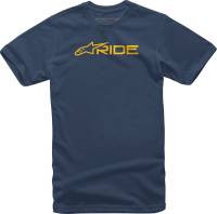 Alpinestars - Alpinestars Ride 3.0 T-Shirt - 1232-722007059L - Navy/Gold - Large - Image 1