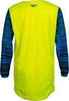 Fly Racing - Fly Racing Kinetic Wave Youth Jersey - 375-525YX - Hi-Vis/Blue - X-Large - Image 2