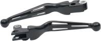 Drag Specialties - Drag Specialties Slotted Wide Blade Lever Set - Black - H07-0587B - Image 1