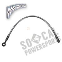Magnum - Magnum Black Pearl Designer Series Front Upper Brake Line - 3/8in./10mm, 35deg. Banjo - 15in. - 47115 - Image 2