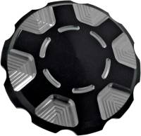Joker Machine - Joker Machine Serrated Billet Gas Cap - Techno - Black Anodized - 10-443B - Image 1