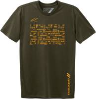 Alpinestars - Alpinestars Chaotic T-Shirt - 123072109690M - Military - Medium - Image 1