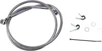 Drag Specialties - Drag Specialties Extended Stainless Steel Front Brake Line Kit - Clear Coated - 43 3/4in. - 660310-2 - Image 1