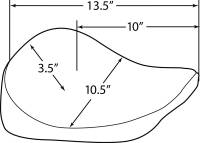 Drag Specialties - Drag Specialties Bobber-Style Solo Seat - Smooth - 0804-0737 - Image 3