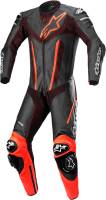Alpinestars - Alpinestars Racing Professional Fusion Leather Suit - 3153022-1030-46 - Black/Red Fluorescent - 46 - Image 1