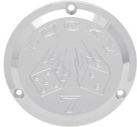 Joker Machine - Joker Machine Billet Derby Cover - Lucky 7 Chrome - 921017L - Image 1