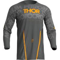 Thor - Thor Pulse Mono Jersey - 2910-7105 - Gray/Yellow - Large - Image 1