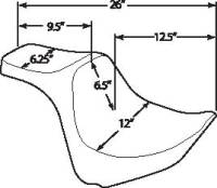 Drag Specialties - Drag Specialties Predator III Seat - Smooth - 0802-1071 - Image 3