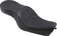 Drag Specialties - Drag Specialties Low-Profile Touring Seat - Flame Stitching - 0804-0260 - Image 1