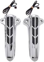 Ciro - Ciro Lower Fork Leg Covers with LED Lights - Chrome - 43001 - Image 1