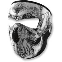 Zan Headgear - Zan Headgear Full Face Mask - WNFM002 - Black and White Skull Face - OSFM - Image 2