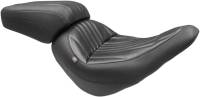 Mustang - Mustang Standard Touring Seat - Dagger Stitch - Black - 75721 - Image 1