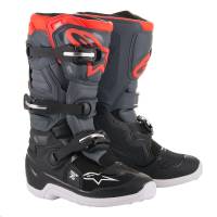 Alpinestars - Alpinestars Tech 7S Youth Boots - 2015017-1133-3 - Dark Gray/Light Gray/Red Fluorescent - 3 - Image 1