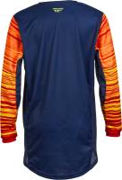 Fly Racing - Fly Racing Kinetic Wave Youth Jersey - 375-526YM - Navy/Yellow/Red - Medium - Image 2