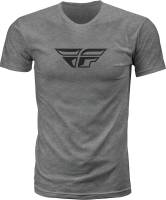 Fly Racing - Fly Racing F-Wing T-Shirt - 352-0619L - Dark Gray Heather - Large - Image 1