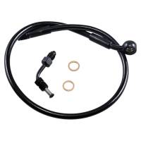 Magnum - Magnum Black Coated XR Stainless Upper Front Brakeline Kit with Black Fittings - 22in. Total Length - SBB1501-22 - Image 1