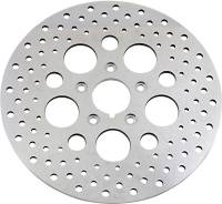 Drag Specialties - Drag Specialties Polished Stainless Steel Drilled Brake Rotor - DS-325738 - Image 1