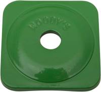 Woodys - Woodys Square Grand Digger Aluminum Support Plates - 5/16in. - Green (48pk.) - ASG-3780-48 - Image 1