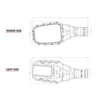 RIGID Industries - RIGID Industries Reflect Mirror Light - Black (Pair) - Image 3