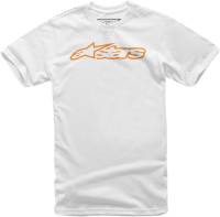 Alpinestars - Alpinestars Blaze Youth T-Shirt - 308720002040M - White/Orange - Medium - Image 1