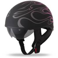 Fly Racing - Fly Racing .357 Flame Helmet - 73-8205-5 - Pink Flame - X-Large - Image 1