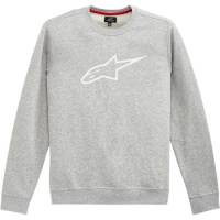 Alpinestars - Alpinestars Ageless Crew Fleece - 1212513221126M - Heather Gray/White - Medium - Image 1