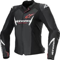 Alpinestars - Alpinestars Stella Faster V3 Womens Leather Jacket - 3113625-1781-44 - Black/White Fluo/Coral - 44 - Image 1