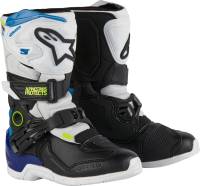 Alpinestars - Alpinestars Tech 3S Kids Boots - 2014524-2179-10 - White/Black/Enamel/Blue - 28 - Image 1