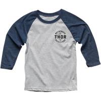 Thor - Thor Outfitters Raglan Youth Shirt - 3032-2898 - Navy - Medium - Image 1