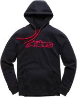 Alpinestars - Alpinestars Blaze Fleece Pullover Hoodie - 1037531131030XL - Black/Red - X-Large - Image 1