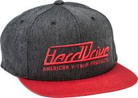 HardDrive - HardDrive Embroidered Hat - 820-HATBLKRED - Red - OSFM - Image 1