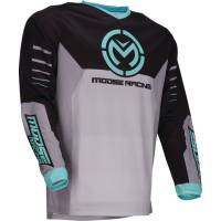 Moose Racing - Moose Racing Qualifier Jersey - 2910-8186 - Gray/Teal - X-Large - Image 1