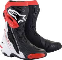 Alpinestars - Alpinestars Supertech R Boots - 2220021-123-45 - Black/White/Red - 10.5 - Image 1