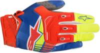 Alpinestars - Alpinestars Techstar Motocross Gloves - 3561018-7355-MD - Blue/Red/Yellow Fluo - Medium - Image 1