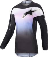 Alpinestars - Alpinestars Fluid Stella Womens Jersey - 3782723-1380-SM - Black/Frozen Purple - Small - Image 1
