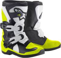 Alpinestars - Alpinestars Tech 3S Kids Boots - 2014518-125-1 - Black/White/Yellow Fluo - 1 - Image 1