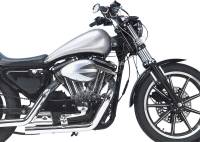 Drag Specialties - Drag Specialties QuickBob Extended Smooth-Top Rubber-Mount Gas Tank - Single-Cap Style - DS-391352 - Image 2