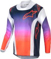 Alpinestars - Alpinestars Racer Hoen Youth Jersey - 3778224-924-L - Light Gray/Hot Orange/Black - Large - Image 1