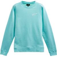 Alpinestars - Alpinestars Ageless Chest Crew Womens Fleece - 1232518207226L - Aqua - Large - Image 1