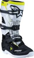 Moose Racing - Moose Racing Tech 7S Youth Boots by Alpinestars - 0215024-125-6 - Black/White/Yellow - 39 - Image 2