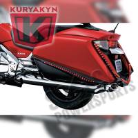 Kuryakyn - Kuryakyn LED Saddlebag Accent Swoops - Gloss Black with Smoke Lenses - 3249 - Image 2