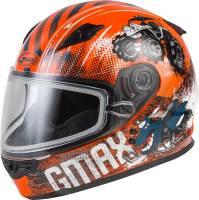 G-Max - G-Max GM-49Y Beasts Youth Helmet - G24911272 - Orange/Blue/Grey - Large - Image 1