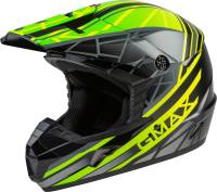 G-Max - G-Max MX-46 Mega Youth Helmet - D3462772 - Black/Hi-Vis/Gray - Large - Image 1